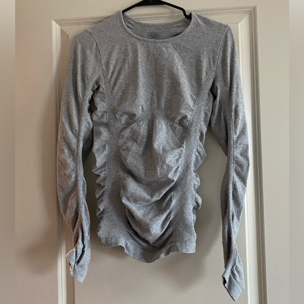 Athleta long sleeve, grey, small